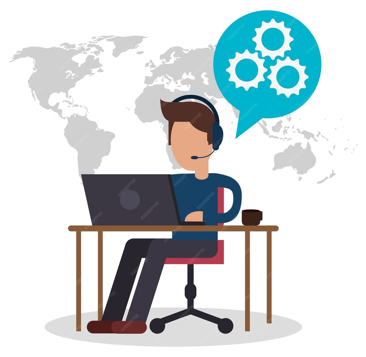 Customer Support Illustration